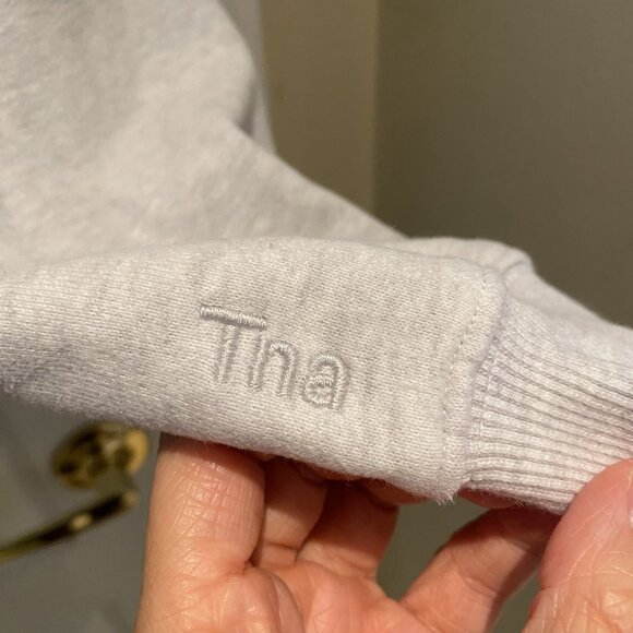 Aritzia Gray Cropped Hoodie - Picture 2 of 6